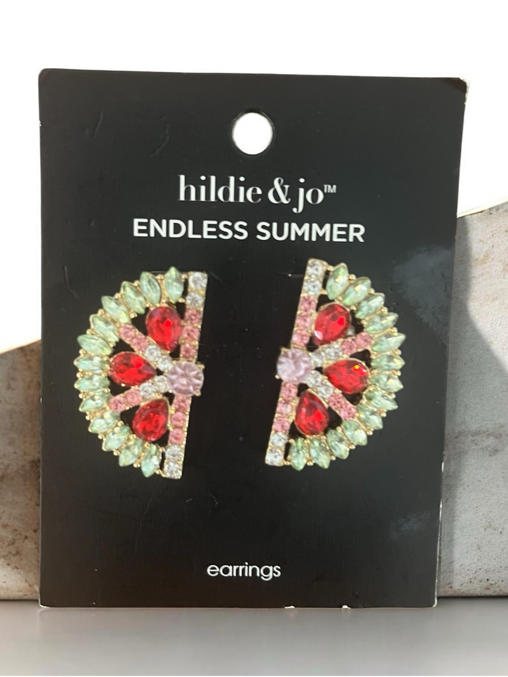 hildie & jo endless summer sparkly watermelon earrings